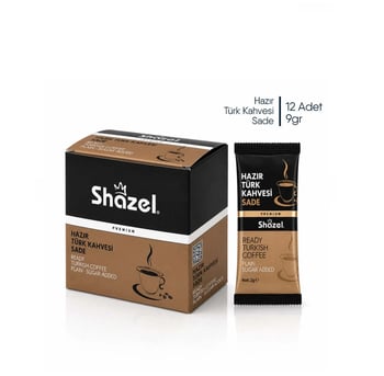 Shazel Hazır Türk Kahvesi Sade 7 X 12'li