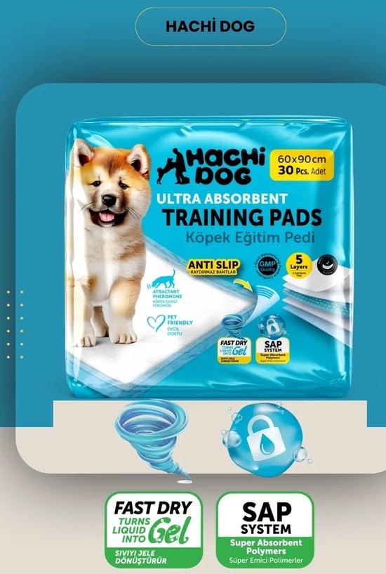 Hachi Dog Köpek Eğitim Pedi 30lu 60*90 Cm