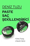 Black Red Sea Salt Paste Saç Şekillendirici Mat Doğal Görünüm Orta Sertlik Wax 120 Ml