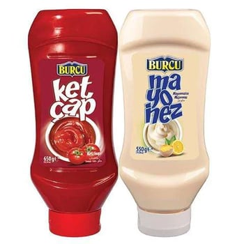 Burcu 2lı Set 650gr Acı Ketcap+550gr Mayonez