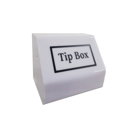 Tipbox - Bahşiş Kutusu Opak Beyaz - 15x10xh12cm