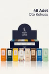 Secret Of Love Premium 48’li Oto Kokusu Cam Şişe – 8 Farklı Koku, Kalıcı Araç Kokusu Seti 8 Ml