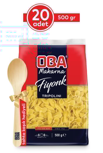 Oba Makarna Fiyonk 500 Gr * 20 Adet