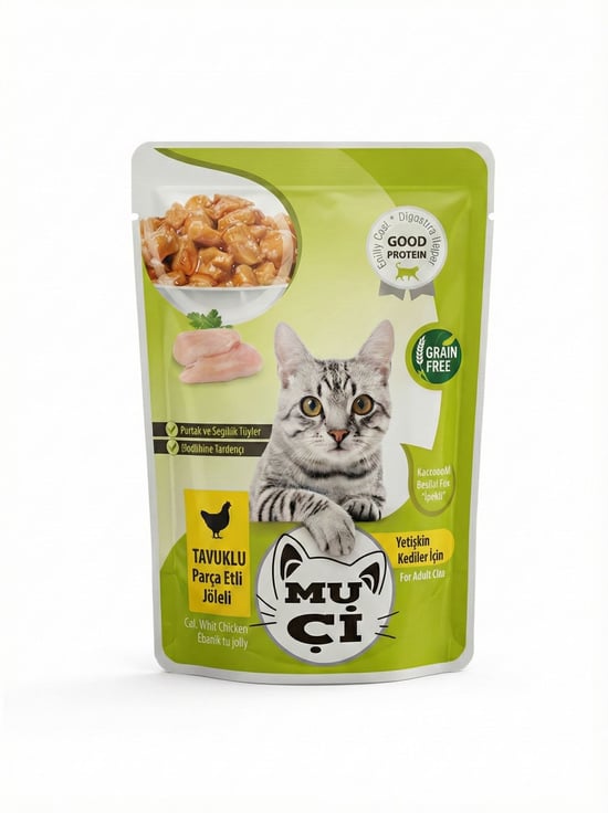 Muçi Pouch Kedi Yaş Mama Tavuklu 85 Gr