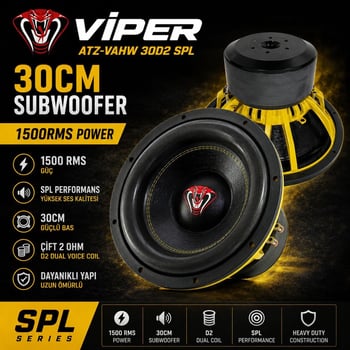 Viper Atz-vahw 30d2 Spl 30cm Sub 1500rms