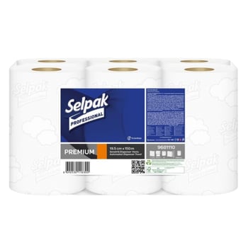 Selpak Professional Premium Rulo Kağıt Havlu 19,5cm 150 Mt. 6'lı