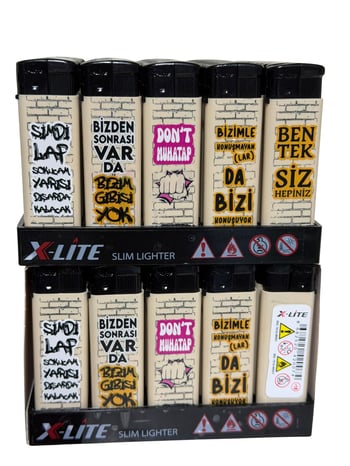 X-lite Baskılı Resimli Figürlü Çakmak *50 Pcs