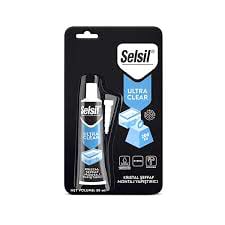 Selsil-3987 Ultra Clear Kristal Şeffaf Montaj Yapıştırıcı ( Metal & Cam & Pls.& Ahşap & Beton ) Tüp 50ml