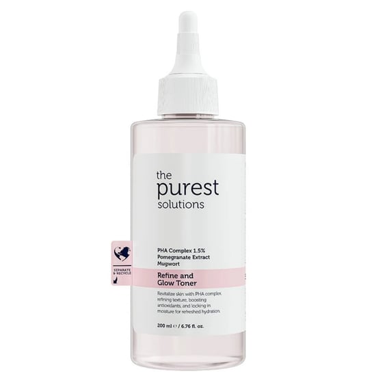 The Purest Solutions Arındırıcı ve Aydınlatıcı Pha Pembe Tonik Hassas Ciltler için 200 Ml
