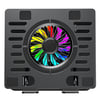 Ad-rc36 Steely 360 Derece Dönebilen Fanlı Rgb Işıklı Ayarlanabilir Siyah Metal Laptop Stand