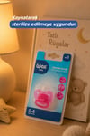 Wee Baby Akide Damaklı Silikon Emzik 0-6 Ay Pembe