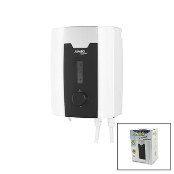 Jumbo Premium ( Beyaz ) Su Isıtıcı Elektrikli Şofben ( Duş Başlık )( 7 Emniyet Termostat )( 3 Kademeli ) (8000w)