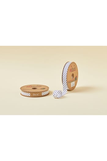 Biye Puanlı Katlı B08 Lacivert 2 Cm 25 Metre %65 Koton %35 Polyester