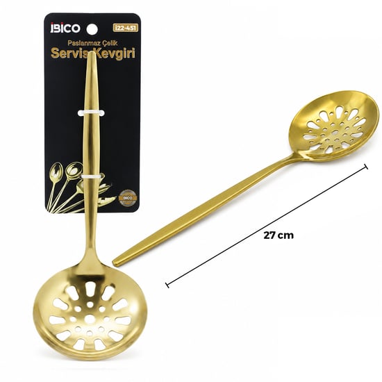 İ22-451 ( 27cm ) ( Altın & Gold ) ( Metal ) ( Servis Kevgir )