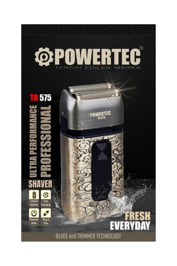 Powertec Tr-575 Profesyonel Usb Şarjlı Günlük Sakal Sinekkaydı Tıraş Makinesi