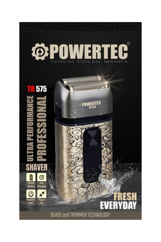 Powertec Tr-575 Profesyonel Usb Şarjlı Günlük Sakal Sinekkaydı Tıraş Makinesi