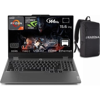 Lenovo Loq 15ARP9 Amd Ryzen 7-7435HS 83JC006ATR-222 96GB 4tb+4tb RTX4050 6gb W11PRO 15.6 Inç 144Hz F