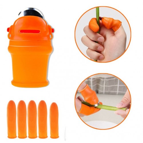 DİYARI FIRSAT Pratik Baş Parmak Sebze Kesme Ayıklayıcı Bayan M Set