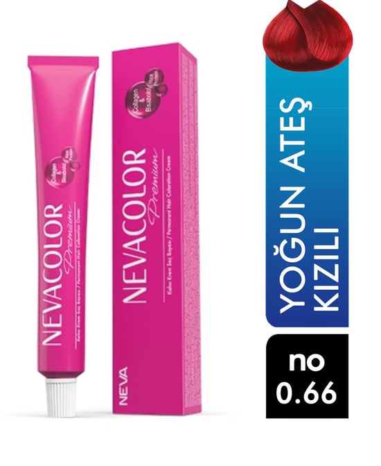 Nevacolor Premium Mix Tüp Saç Boyası Yoğun Ateş Kızılı 0.66
