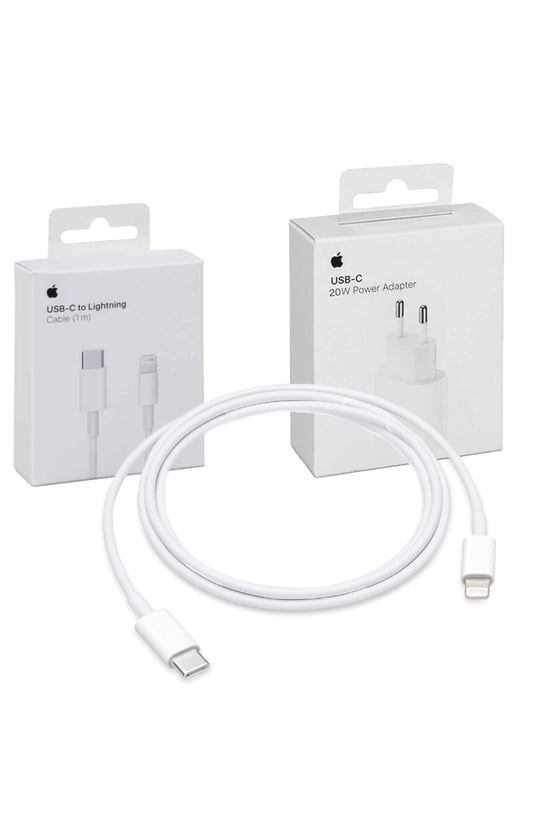 Adeyo Store Orjinal İphone 12 Pro 13 Pro 20w Hızlı Şarj Aleti Seti Usb-c ( Kablo Dahil )