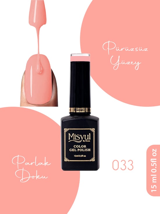 Misyul Uv Led Kalıcı Oje Nail Art 15 Ml 033