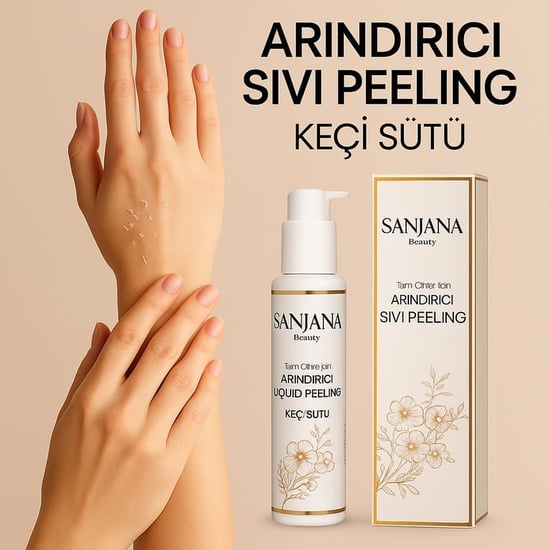Sanjana Beauty Keçi Sütlü Peeling 125 Ml, Ölü Deriyi ve Kiri Arındırır