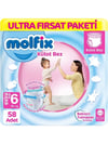 Molfix 6 Numara Extra Large 58'li Külot Bez