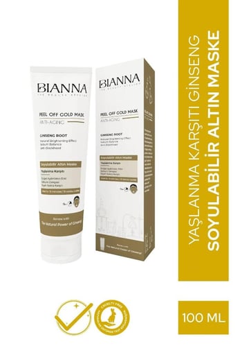 Bianna Antiaging Yaşlanma Karşıtı Siyah Nokta Karşıtı Soyulabilir Maske Giensang 100 Ml
