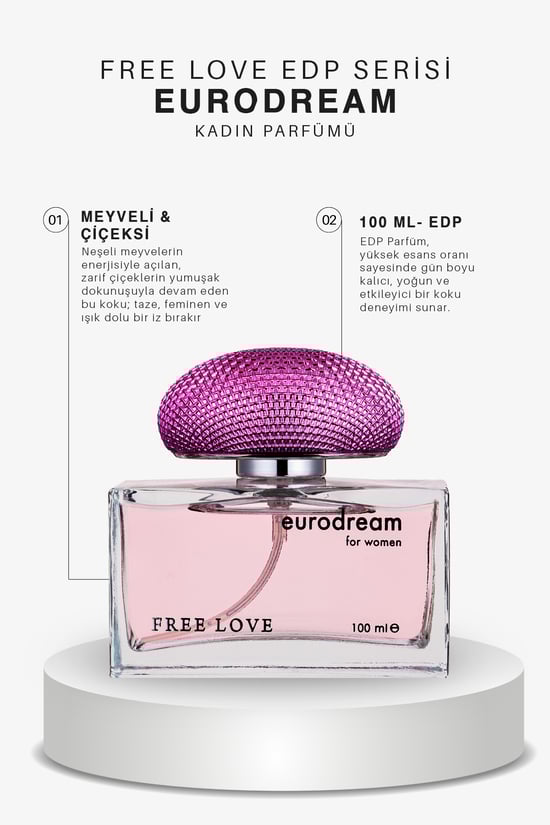 Free Love Eurodream Edp Meyveli Çiçeksi Kadın Parfüm 100 Ml