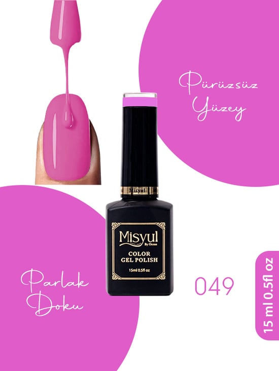 Misyul Uv Led Kalıcı Oje Nail Art 15 Ml 049