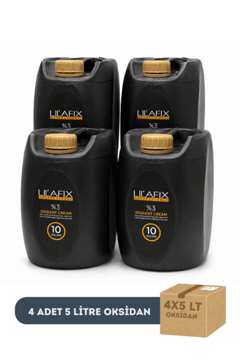 Lilafix Oksidan Peroksit 10 Volüm 5000 Ml X 4 Adet (1 Koli)