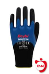 Beybi Nmf134 Mavi Mikro Köpük Nitril Kaplı Polyester Örgü Eldiven 10 Beden 12 Çift