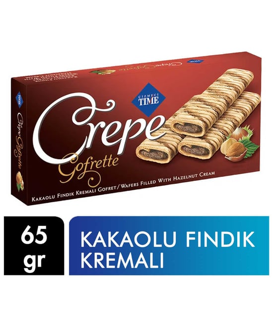 Çizmeci Time Gofret 65 G Crepe Kakaolu Fındık Kremalı