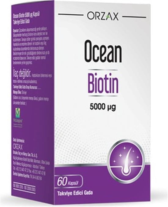 Ocean Biotin 500 Uq 60 Kapsül