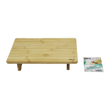 İ22-226 ( Dikdörtgen ) ( Ayaklı=5cm ) (mini Sofra Model=32.5x21.5cm ) Bambu Ahşap Servis Sunum Panosu