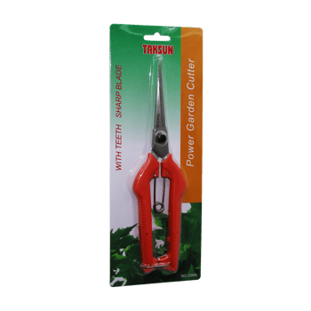 Taksun G-908 ( İnce Ağız ) ( 8½" ) ( Metal ) Bağ Makası ( Renkli Plastik Saplı )