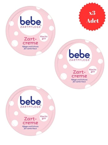 Bebe Zartpflege Baby/kids Hassas Bakim Cilt Kremi 50ml X3 Adet