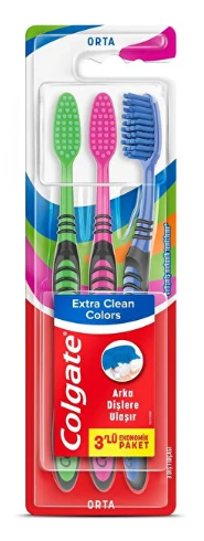 Colgate Diş Fırçası Extra Clean Colors 2+1