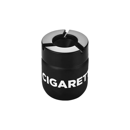 Qlux C-00513 Cigarette ( Siyah ) Cam Küllük ( 425cc )