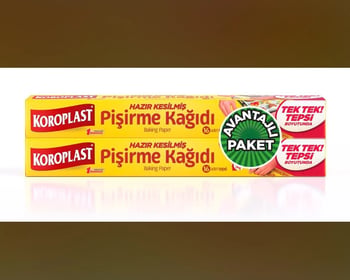 Koroplast 2' Li Pişirme Kağıdı Hazır Kesilmiş Avantaj Paket 16 Yaprak