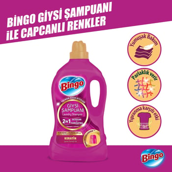 Bingo Giysi Şampuanı Yumuşatma Etkili 4lt