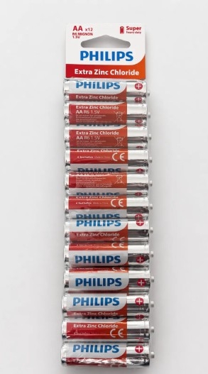 Philips Extra Zinc Chloride 1.5v Aa Kalem Pil 12'li Blister