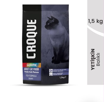 Croque Yetişkin Gurme Kuru Kedi Maması Balıklı 1,5kg