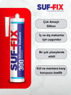 Suf-Fix 300 Genel Çok Amaçlı Silikon Şefaf Renk Su Geçirmez 280gr