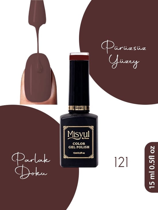 Misyul Uv Led Kalıcı Oje Nail Art 15 Ml 121