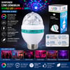 İnura Global Dempower Dp-269 ( 3w ) Dönebilen ( Disko ) Renkli Led Lamba & Ampul ( Tam Renkli ) ( 170-265v )