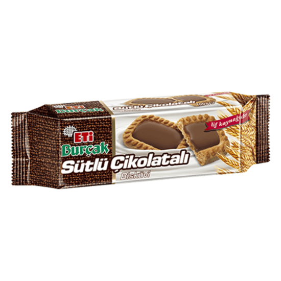 Eti Burçak Sütlü Çikolatalı Bisküvi 114 Gr