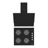 Simfer Qs Siyah 2'li Cam Ankastre Set (ocak + Davlumbaz)