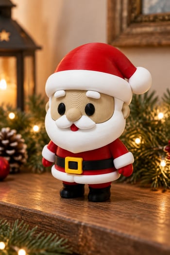 Sevimli Noel Baba Figürlü Dekoratif Biblo