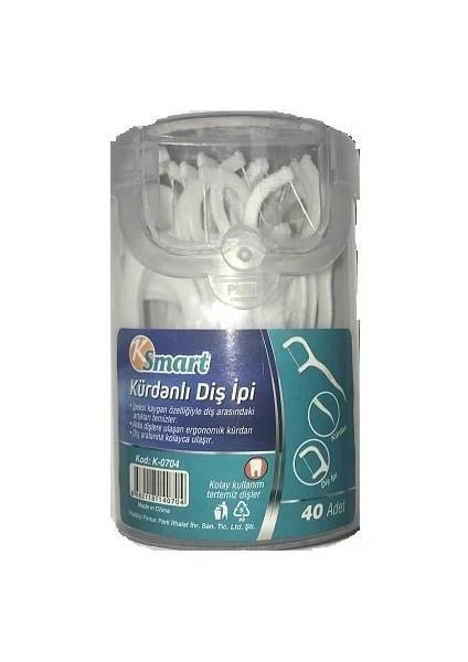 Ksmart Kürdan Diş İpi Kutulu Paket 40'lı